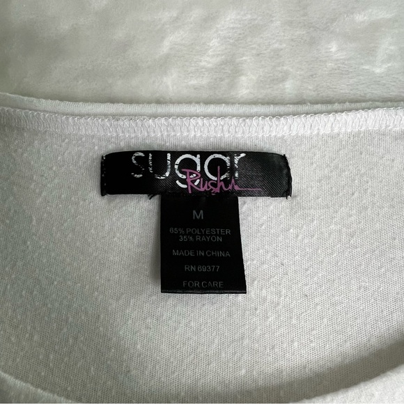 Sugar Rush Cropped Tee - Medium, White - Picture 4 of 7